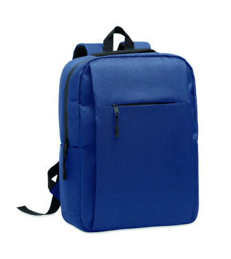 Logo trade promotional merchandise picture of: Slim 15 inch laptop backpack made of 600D RPET polyester with a 210D lining and customizable printing